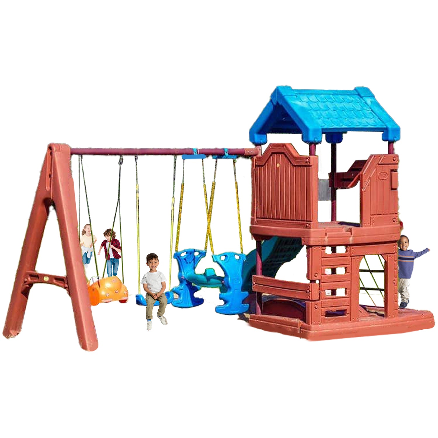 Megastar Kids Adventurous Slide And Swings With Playful Platform