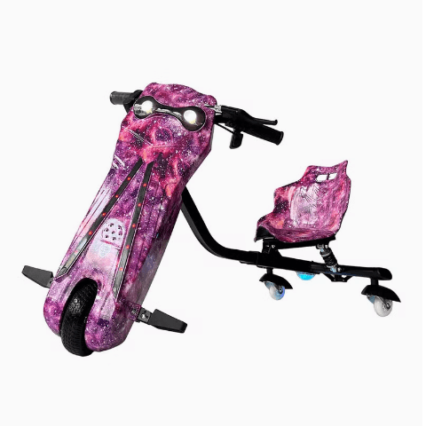 Megawheels dragonfly Drifting Electric Scooter 36 v 3 Wheel s With Key Start-purple