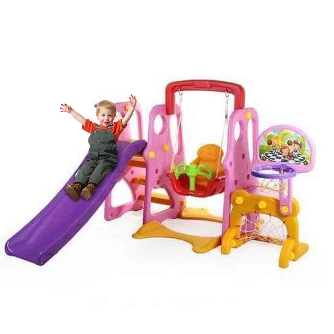 Kids Play Set with Swing & Slide