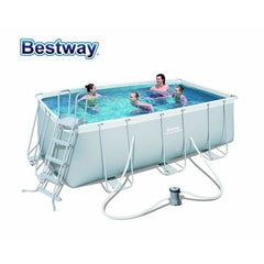 Bestway Power Steel Rectangular Frame (4.12m x 2.01m x 1.22m) Set AGP ...