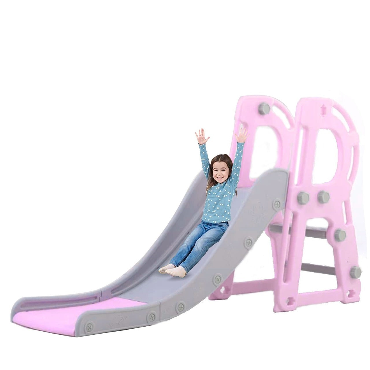 Climb and slide Long slide- Pink & Blue