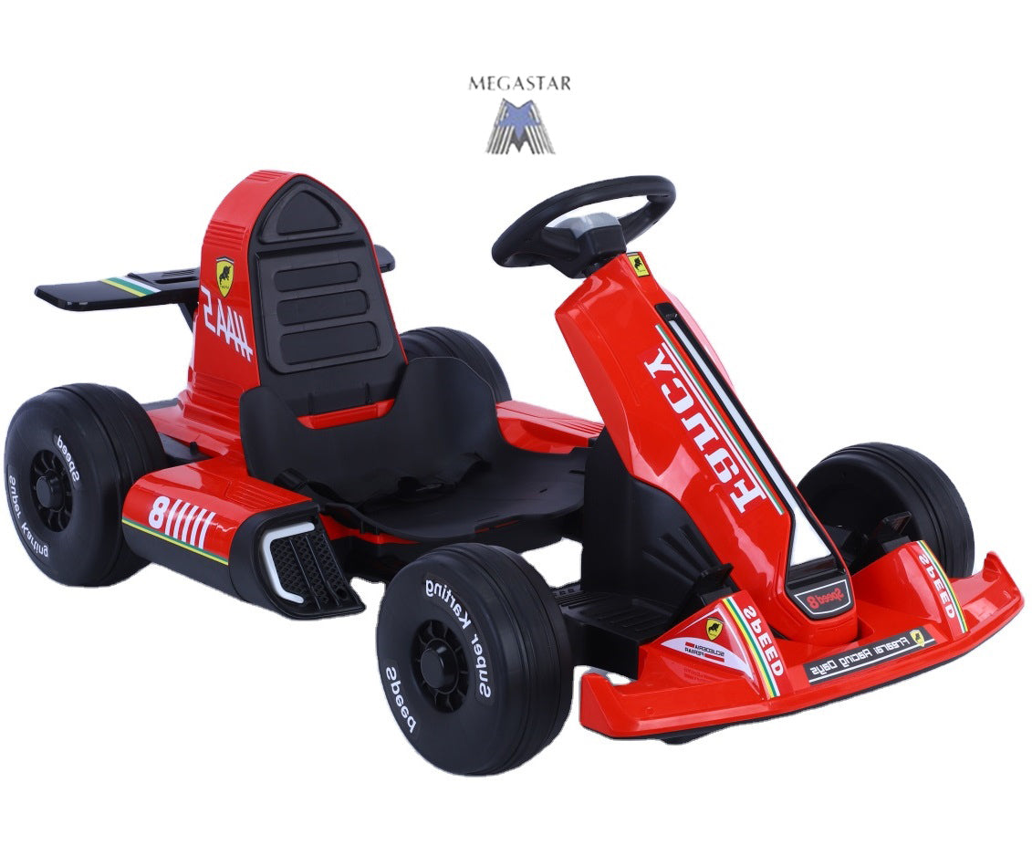 Red Electric Ride on Funky Go Kart Buggy For kids 12V