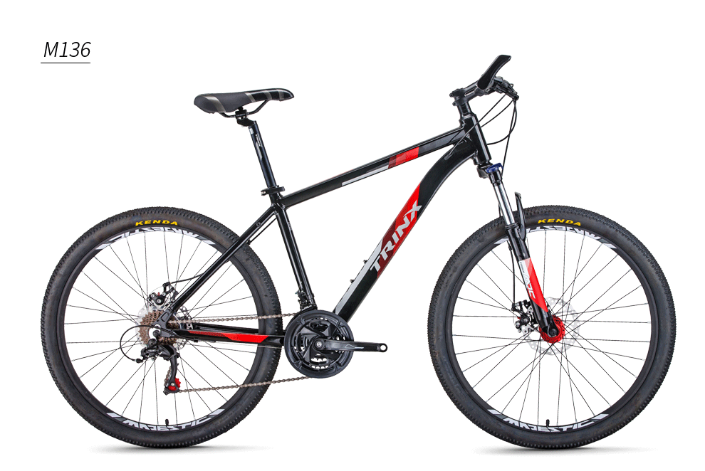 Black Mountain bike Trinx MAJESTIC 136 Elite alloy 27.5
