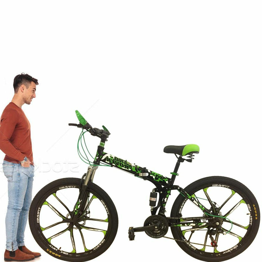 Foldable 26" Army Land Rover bike with alloy spoke tyres. - MGA STAR MARKETING 
