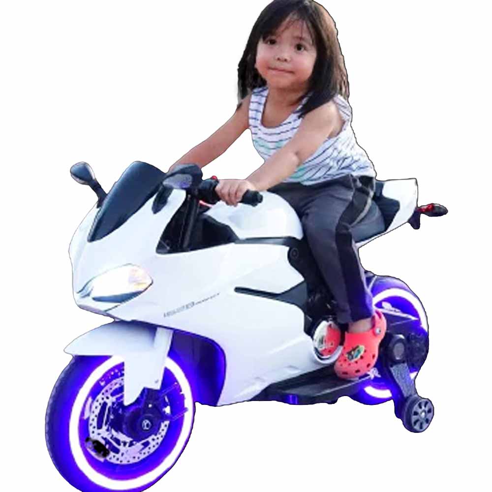 Megastar Ride on Led Ducati Style Kids electric Bike  12V