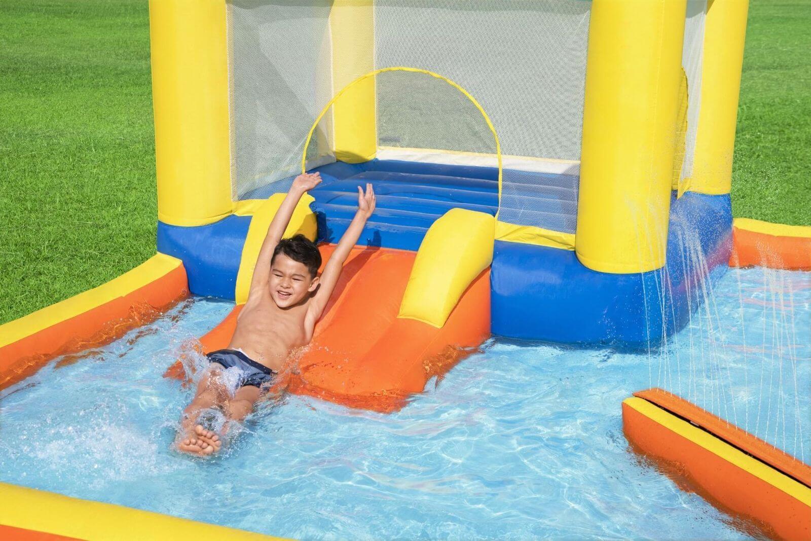 Beach Bounce Water Park with Bouncy Castle