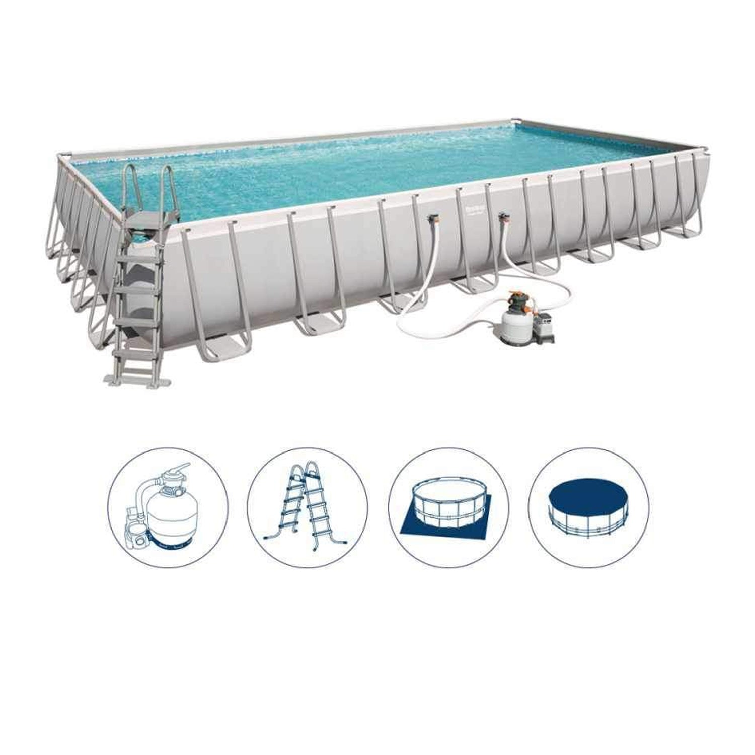 Bestway Power Steel Rectangular Pool Set – Rafplay
