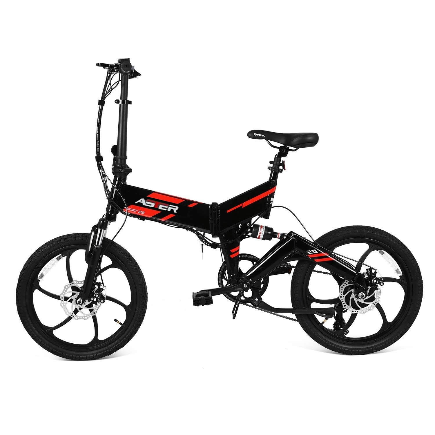 Foldable Aluminium Electric Bicycle With Pedal Assist 48 v