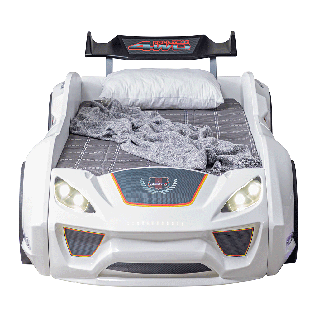 Musvenue Eco Basic Kids Car Bed With Bumper Led & Bluetooth