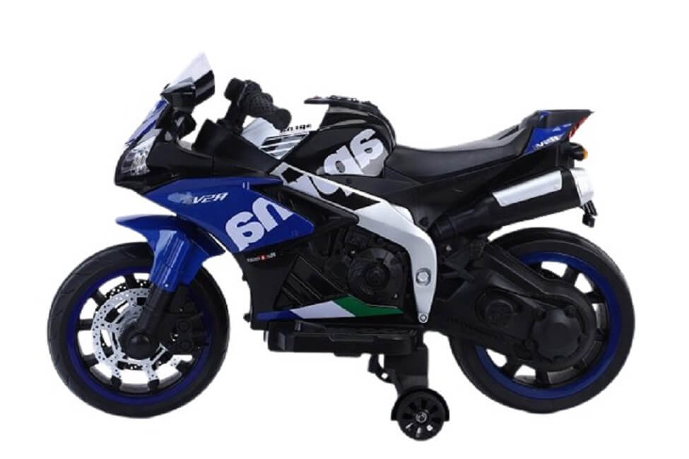 Blue Ride on Rechargeable Trike Raf Grinder Speedy For Kids 12V side