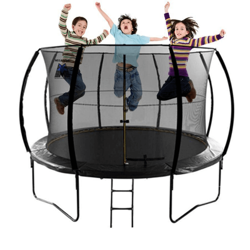 MEGASTAR "JUMP N BOUNCE" TRAMPOLINE WITH ENCLOSURE NET & LADDER - MGA STAR MARKETING