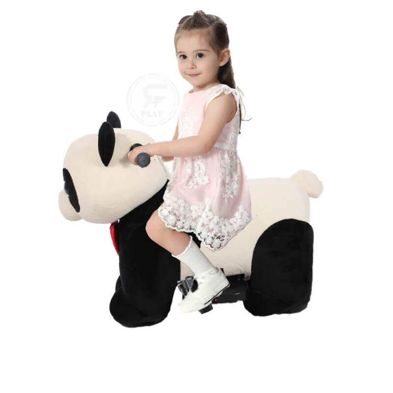 Electric Ride on Plush Panda Animal Toy Battery Operated 6V