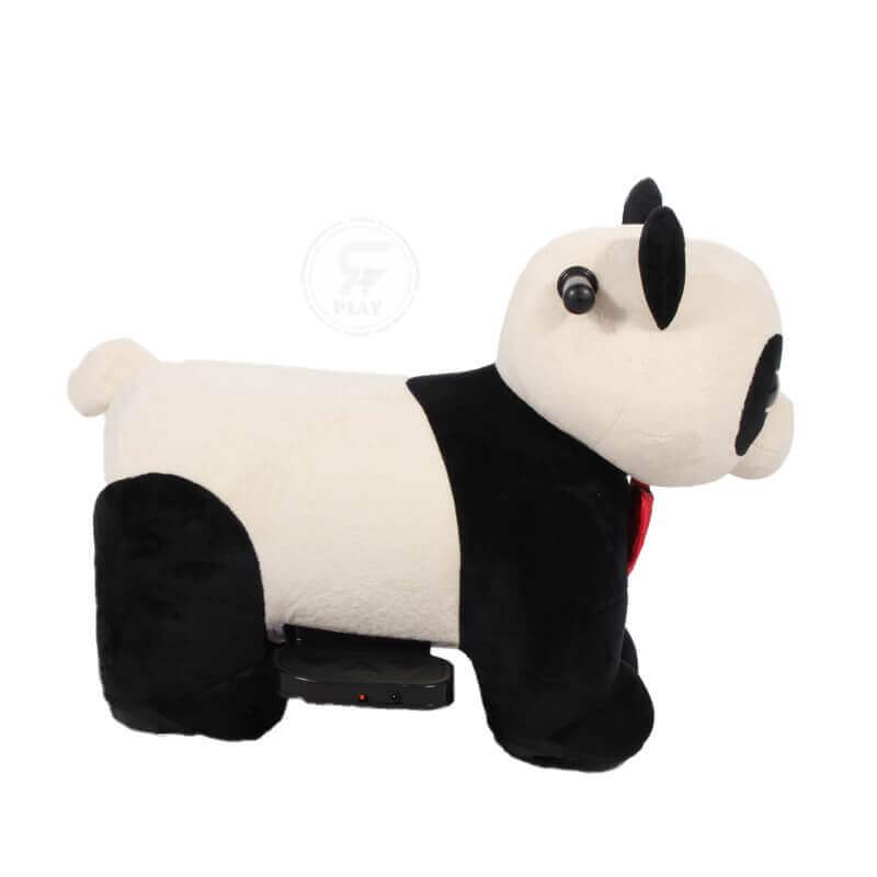 Electric Ride on Plush Panda Animal Toy Battery Operated 6V Side