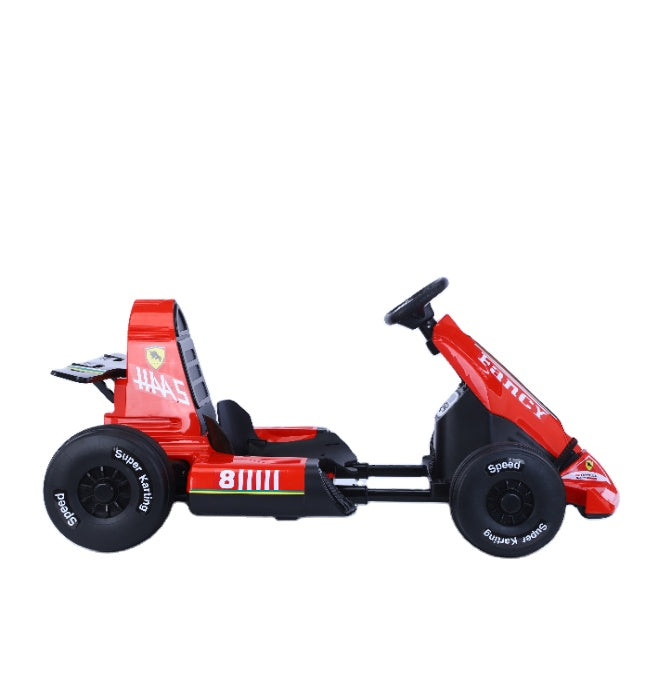  Red Electric Ride on Funky Go Kart Buggy For kids 12V Side