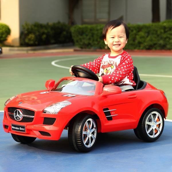 Red Licensed Ride on Mercedes SLS Coupe Car Battery Operated 6V