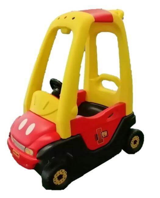 Red and Yellow Ride on Push Car with openable doors for Kids