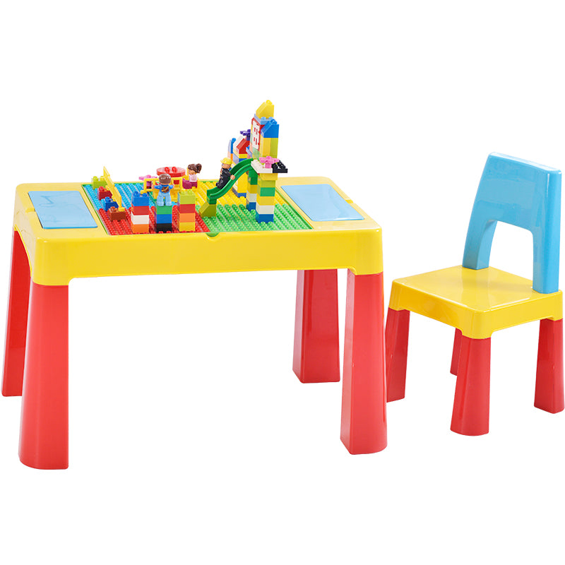 Megastar Multifunctional ActivityBlock Building & Activity Desk Table With 2 Chairs - MGA STAR MARKETING 