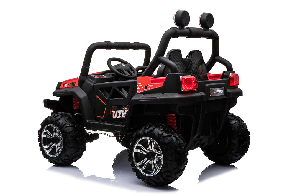 Red Electric Ride on SUV Crusher Jeep 2 Seater for Kids 12V