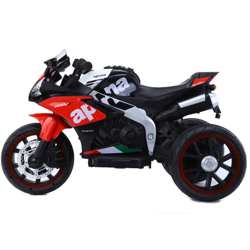 Red Ride on Rechargeable Trike Raf Grinder Speedy For Kids 12V Side