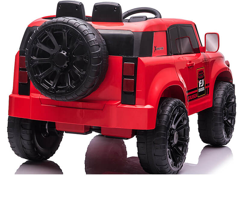 Red Ride-On Raf Toyota Wild Pick Up Style SUV 2 seater 12V Back