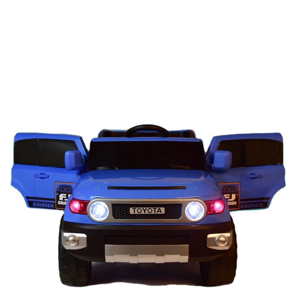 Blue Ride-On Raf Toyota Wild Pick Up Style SUV 2 seater 12V Front Open Door