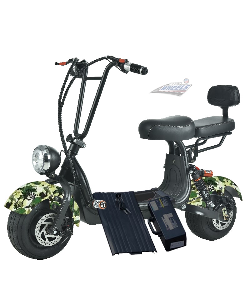 Mini Coco Harley Fat tyre Electric scooter with Removable Battery