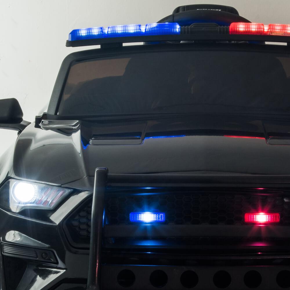 Electric Ride-on Police Squad Cop Kids Car 12V Lights 
