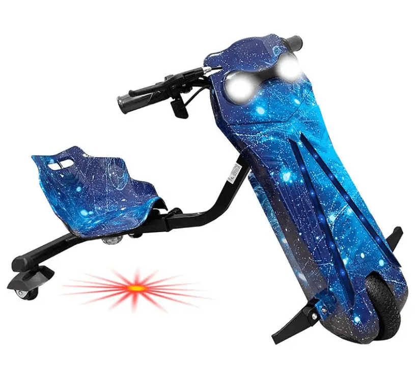 Megawheels dragonfly Drifting Electric Scooter 36 v 3 Wheel s With Key Start-sparklingblue