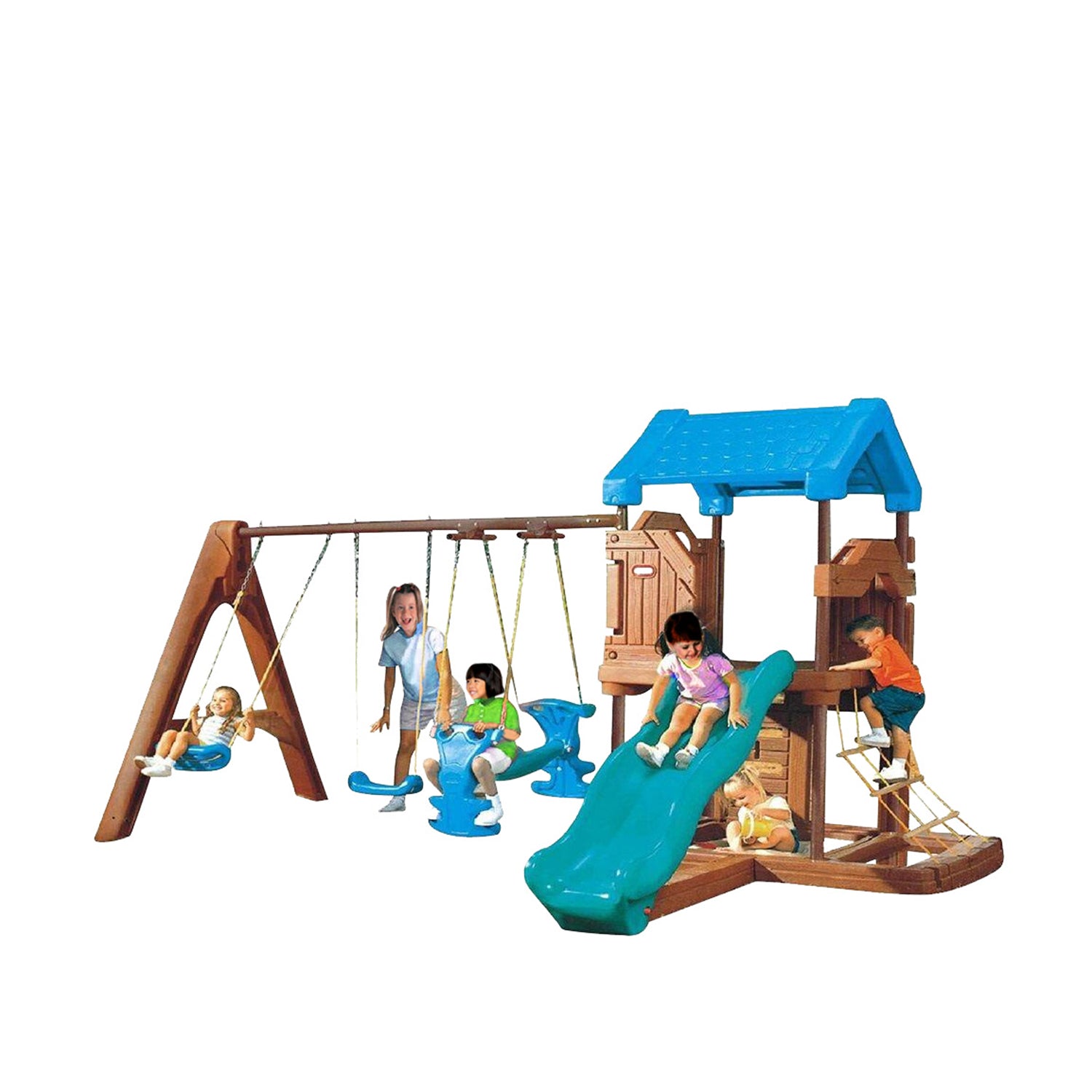 Megastar Kids Adventurous Slide And Swings With Playful Platform