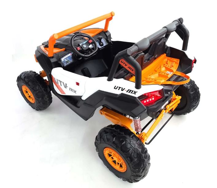 Electric Powered Big size 24v Orange   Ride on for kids with 2 seats 