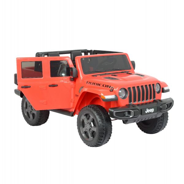 Red Electric Ride on Jeep Wrangler Rubicon SUV 12V  Open Door