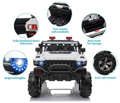 Ride on Electric Hummer Style 4x4 Suv Truck with rc for kids