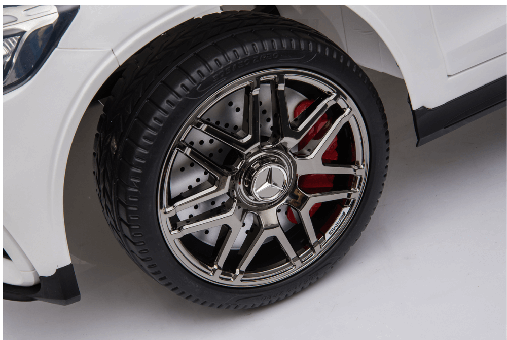 Tyre White Electric Ride on Licensed Mercedes AMG GLS63 Toy Car For Kids 12V