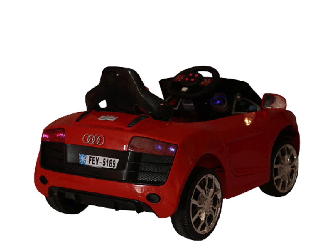 Red Electric Ride on Audi style Children's Remote-Controlled Car 6V Back