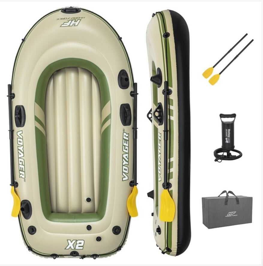 Bestway Hydro-Force Voyager X2 Inflatable Raft Set - 7'7