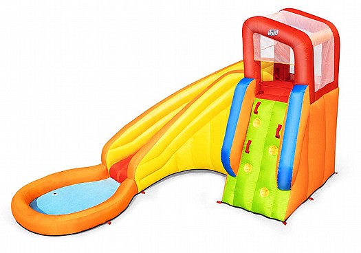 Inflatable Mega Splash Tower that includes a slide + climbing wall + paddling pool 53347 Bestway H2OGo