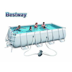 Bestway Power Steel Rectangular Frame Pool Set