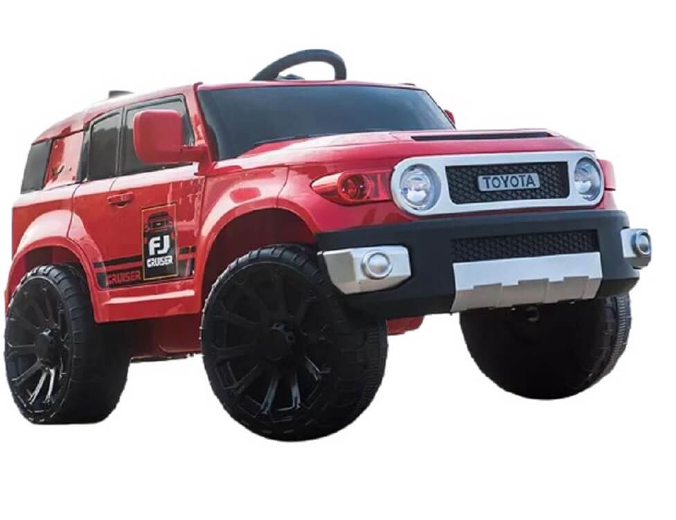 Red Ride-On Raf Toyota Wild Pick Up Style SUV 2 seater 12V Front