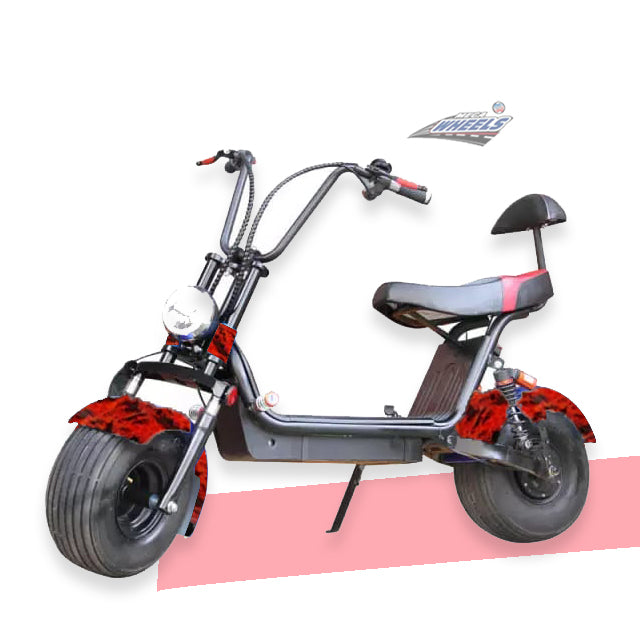 Medium Coco Harley Electric scooter with Fat tyre 