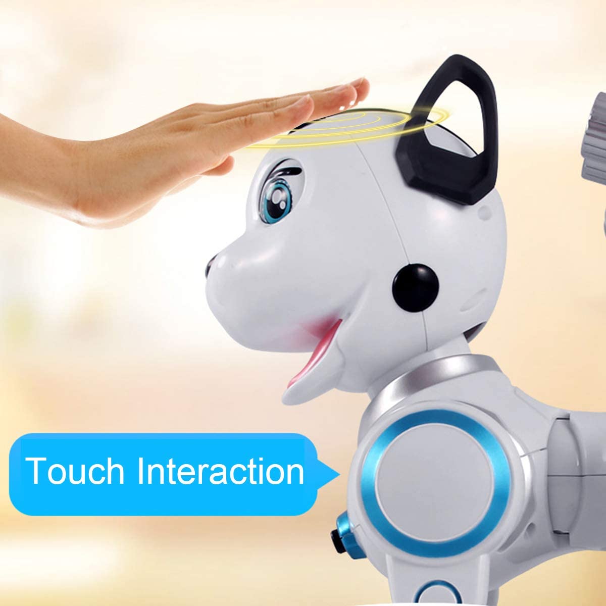 Remote Control Robotic Dog RC Interactive Intelligent Walking Dancing Programmable Robot Puppy Toys Electronic Pets with Light and Sound for Kids Boys Girls - MGA STAR MARKETING 