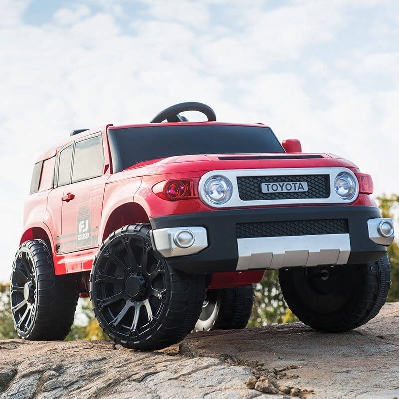 Red Ride-On Raf Toyota Wild Pick Up Style SUV 2 seater 12VFront