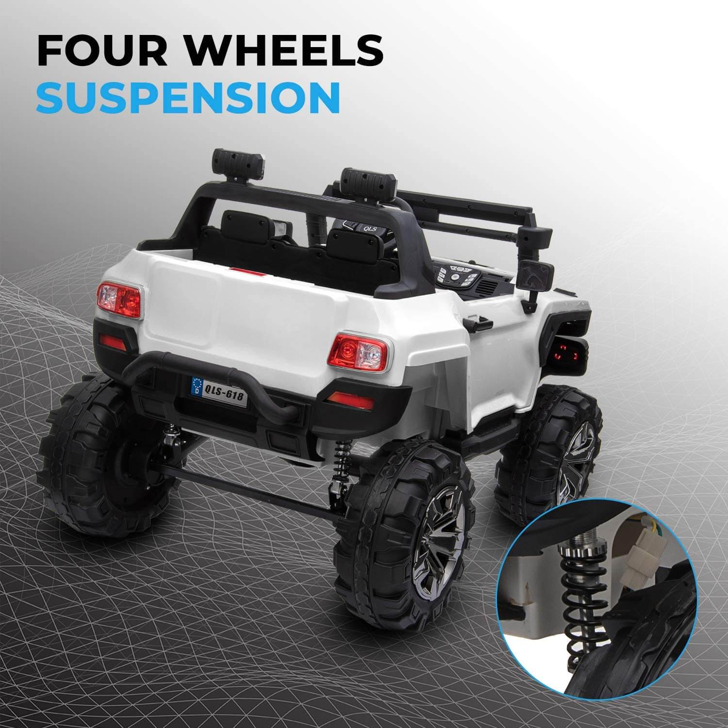 Hummer Ride On Megastar Kids Electric Ride-on Suv Truck with RC Hummer Style – Rafplay