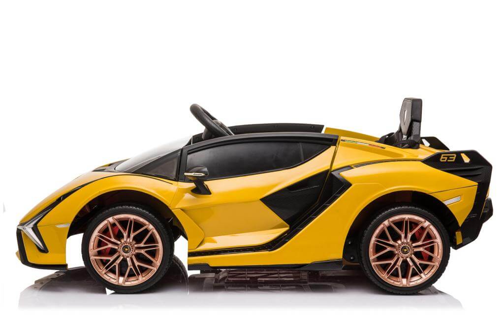 Yellow Licensed Ride on Lamborghini Prime Sian Car Battery Operated 12V
