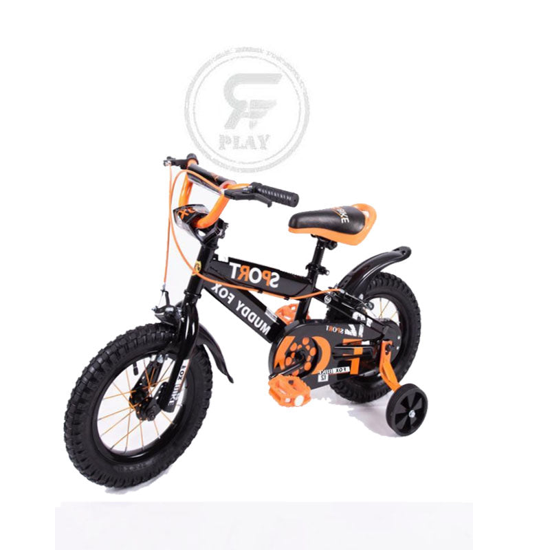 kids bike with training wheels built into rear triangle