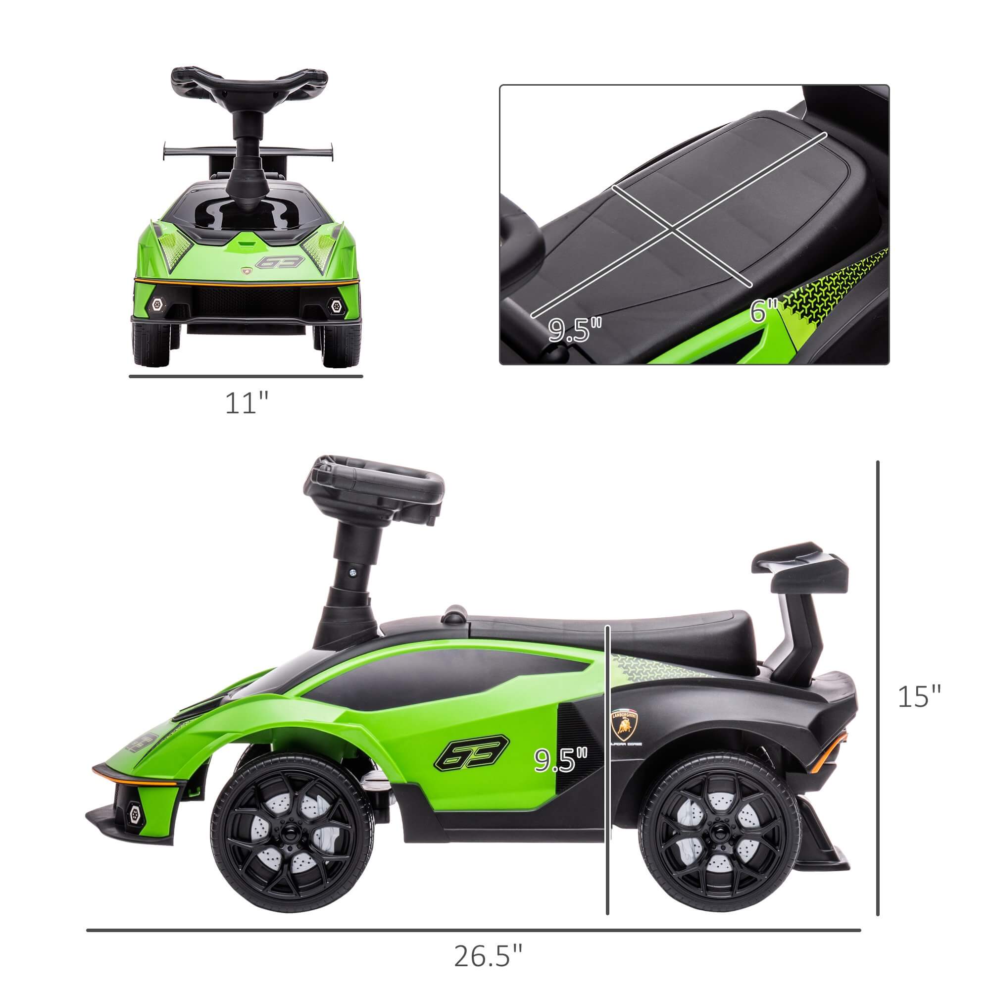 Kids Car Tricycle For Toddler 2-5 Year Old Costway In Kids