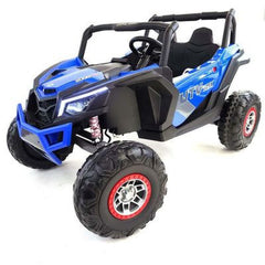 Megastar Ride on Kids Sport Edition 2 Seater 24V Buggy UTV-blue