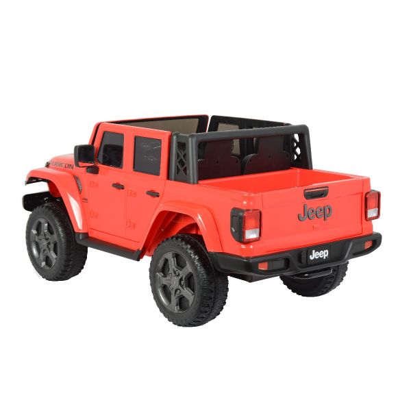 Red Electric Ride on Jeep Wrangler Rubicon SUV 12V  Back