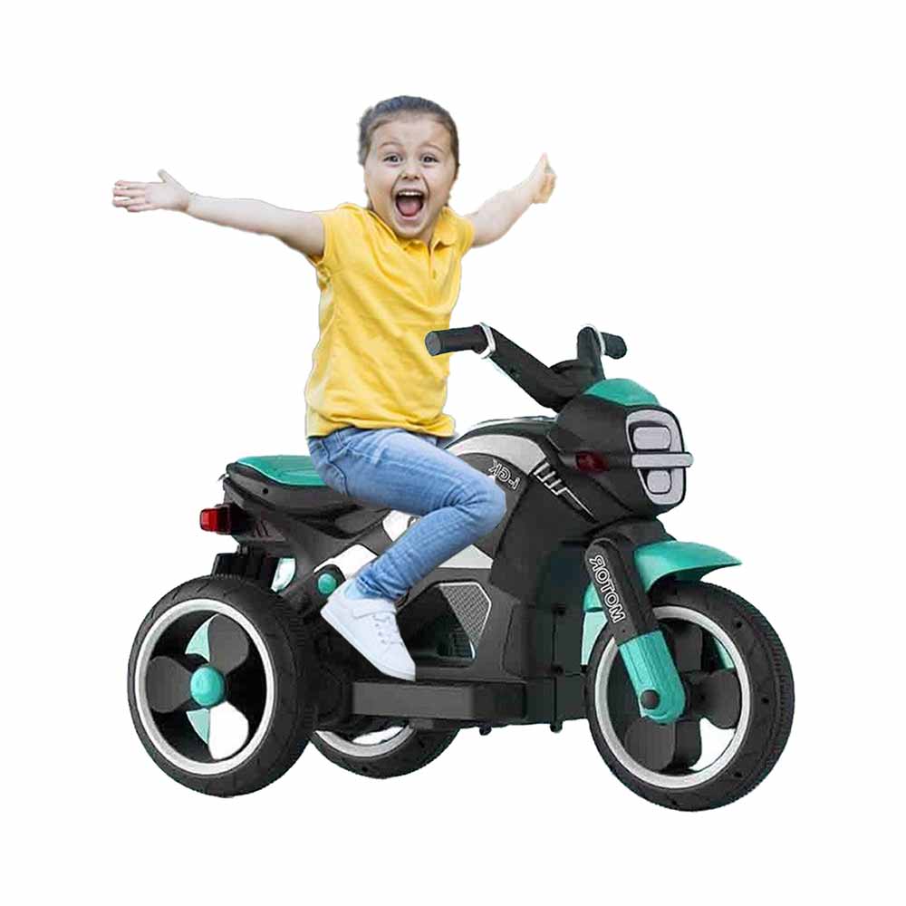 Megastar Ride On 6v Rapid Fire Motorcycle Trike for Kids