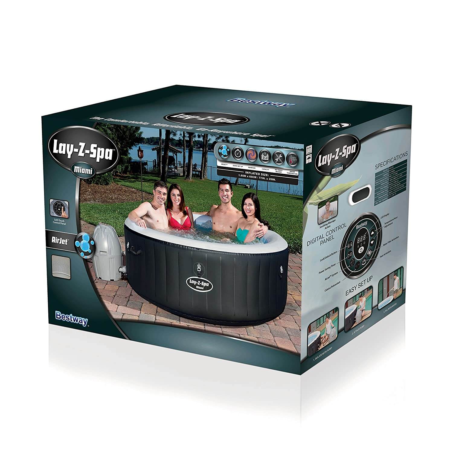 Bestway Lay-Z-Spa Miami 71