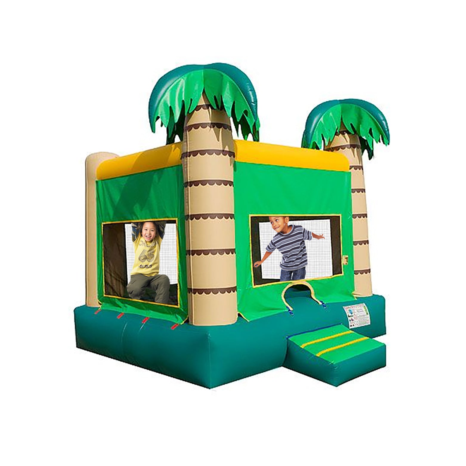 Raf Tropical Bounce Inflatable Bounce house with Air blower  -size 4 x 4 x 4 M